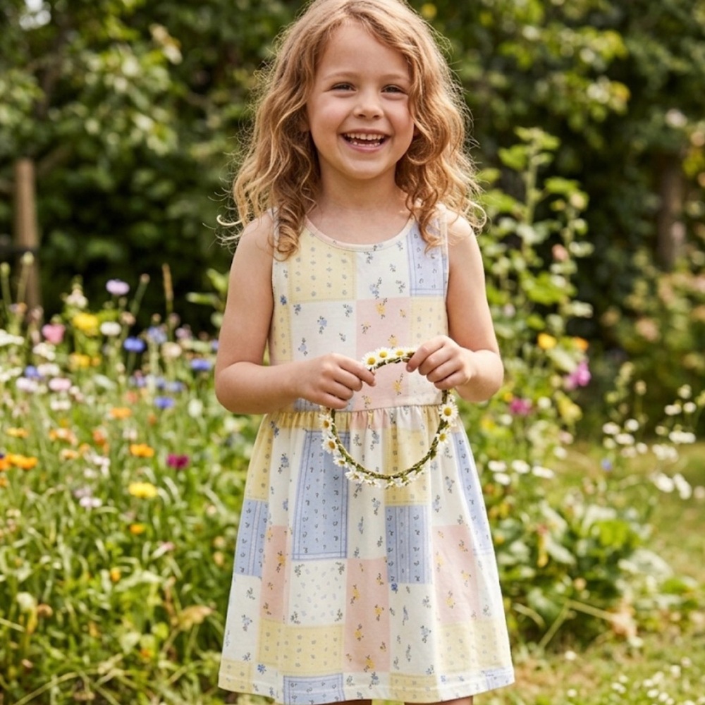 H&M Pastel Patchwork Kids Dress